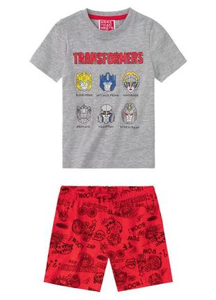 Летняя пижама, комплект футболка и шорты