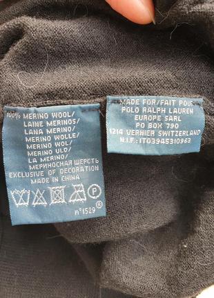 Шерстяной свитер шерсть мерино polo ralph lauren8 фото