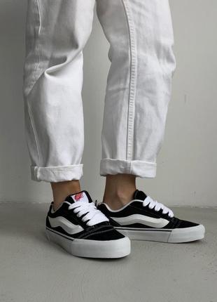 Кеди vans knu skool black/white✨