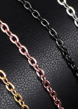 Ланцюжок stainless steel 50 см, 2 мм унісекс медична сталь