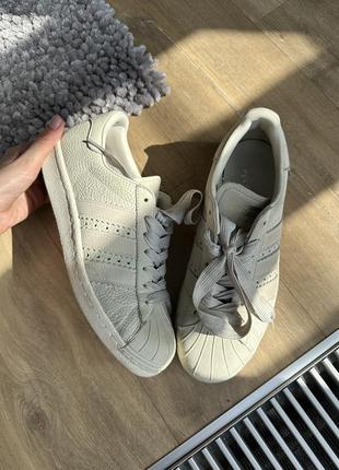 Кросівки жіночі adidas superstar бежеві 25 см