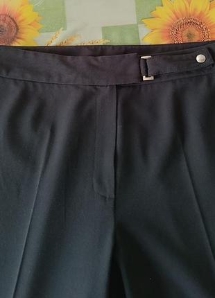 Р 18 / 52-54 актуальные базовые черный прямые штаны брюки большие батал длинные стрейчевые m&s4 фото