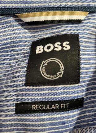 Мужская рубашка hugo boss с длинным рукавом  оригинал, хлопок3 фото