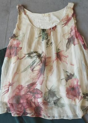 Блуза майка шелк итальялия 🇮🇹