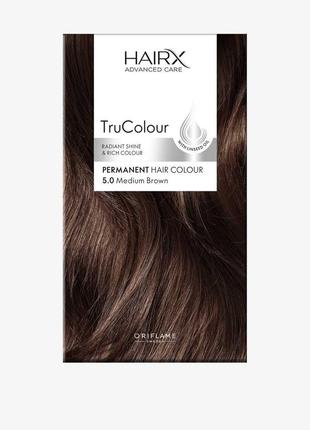 Стойкая краска для волос hairx trucolour орифлейм коричневый