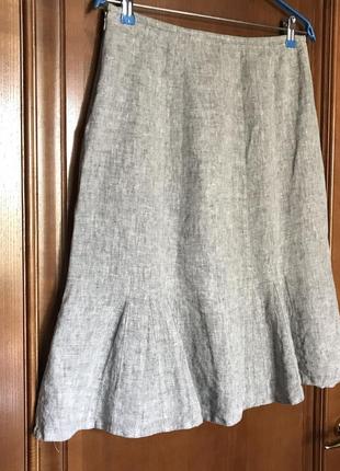 Льняная юбка-миди германия lebek4 фото
