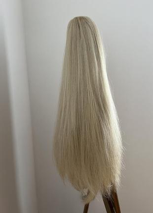 Шиньон накладной хвост блонд7 фото