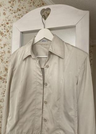 Стильна фірмова оригінальна куртка піджак вітровка блейзер молочного кольору  brioni р.s/m4 фото