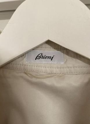 Стильна фірмова оригінальна куртка піджак вітровка блейзер молочного кольору  brioni р.s/m5 фото
