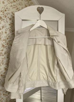 Стильна фірмова оригінальна куртка піджак вітровка блейзер молочного кольору  brioni р.s/m6 фото