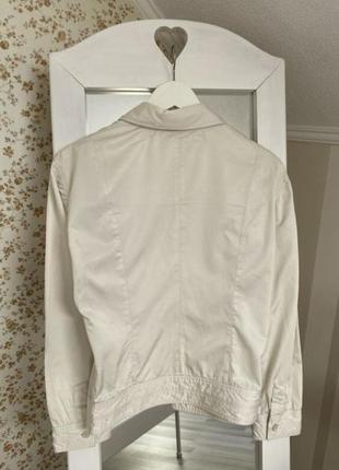 Стильна фірмова оригінальна куртка піджак вітровка блейзер молочного кольору  brioni р.s/m7 фото