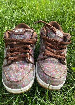 Nike sb dunk low pro paisley brown5 фото