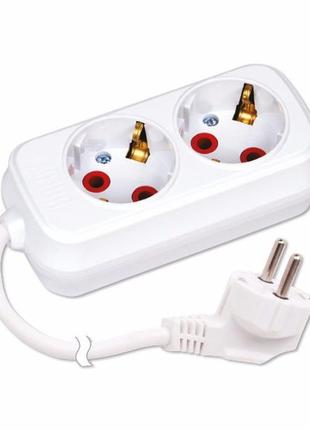 Удлинитель 2 гнезда 3 м с заземлением