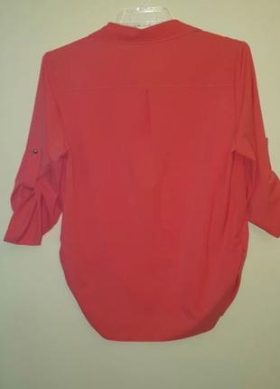 Элегантная блуза кораллового цвета р.483 фото