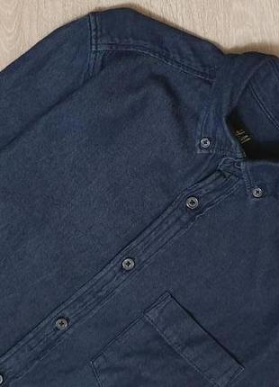 Продается оригинальная джинсовая рубашка с коротким рукавом от h&m2 фото