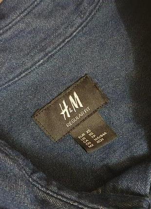 Продается оригинальная джинсовая рубашка с коротким рукавом от h&m5 фото