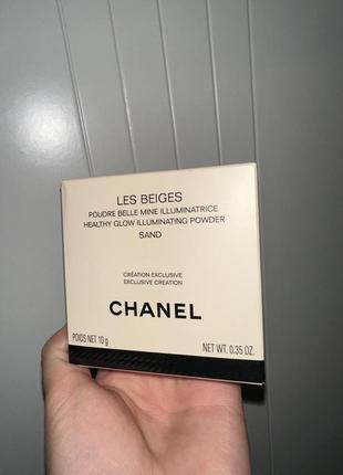 Chanel les beiges illuminating highlighting powder - sand3 фото