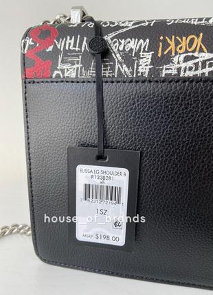 Женская сумочка dkny elissa shoulder bag кожаная оригинал на подарок жене девушке дочери7 фото