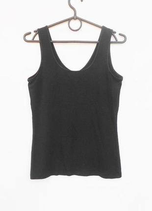 Натільна чорна майка