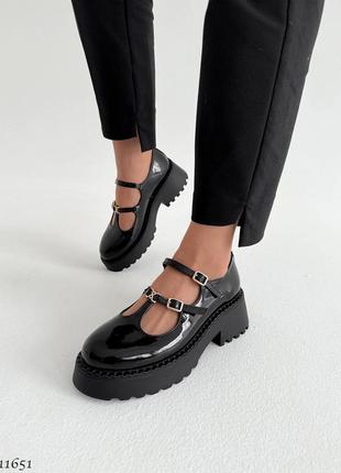 Premium! женские кожаные черные туфли на каблуке весенне осенние натуральная кожа весна осень2 фото