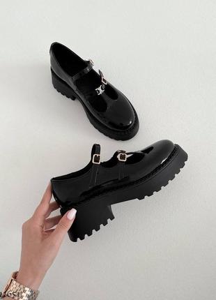 Premium! женские кожаные черные туфли на каблуке весенне осенние натуральная кожа весна осень4 фото