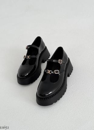 Premium! женские кожаные черные туфли на каблуке весенне осенние натуральная кожа весна осень10 фото