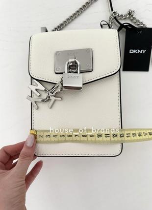 Женская брендовая кожаная сумочка dkny elissa north/south crossbody сумка кроссбоди оригинал кожа дкну на подарок жене подарок девушке7 фото