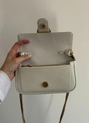 💎 сумка pinko lovebag pocket simply cream/antique gold2 фото