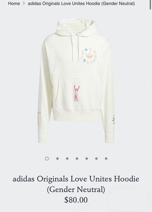 Худі adidas originals love unites hoodie | толстовка4 фото