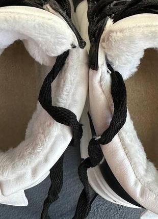 Женские зимние кроссовки, из кожи, утепленные на меху2 фото