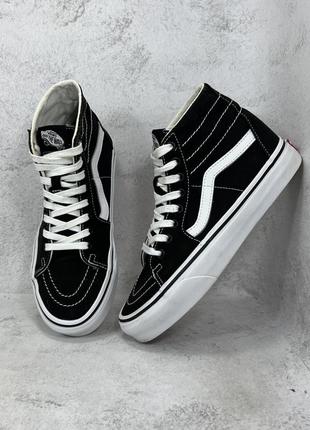 Кеды высокие текстильные vans sk8