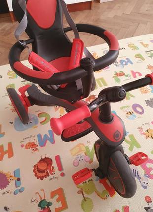 Дитячий велосипед 4 в 1 globber explorer trike new red від 10 місяців до 5 років2 фото