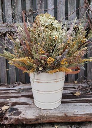Сушеница гортензия декор трава композиции