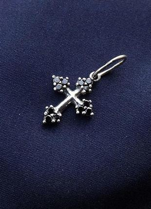 Крест серебро 925 кулон серебряный крестик имп0006