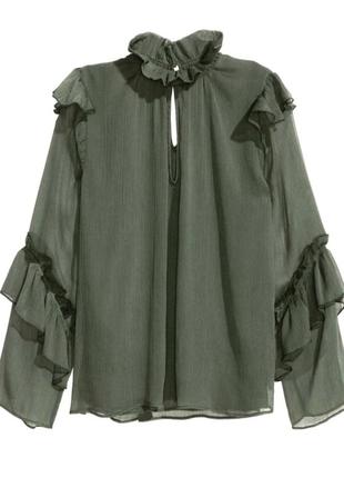 Шикарна блуза, сорочка, туніка zara шифонова жата