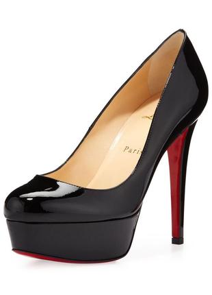 Туфли из лаковой кожи christian louboutin bianca 120