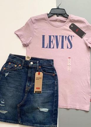 Levi’s футболка юбка джинсова