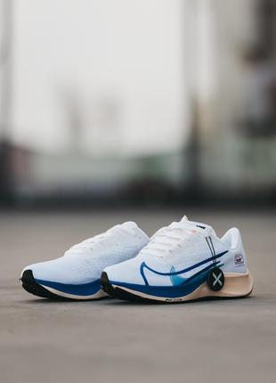 Мужские кроссовки белые с синим nike air zoom pegasus 376 фото