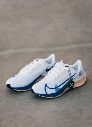 Мужские кроссовки белые с синим nike air zoom pegasus 372 фото