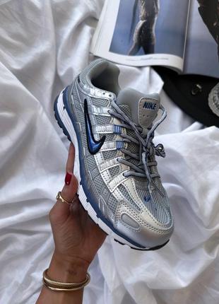 Жіночі кросівки nike 6000 silver blue2 фото