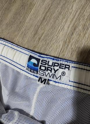 Мужские пляжные шорты / superdry / синие шорты / мужская одежда / чоловічий одяг /2 фото