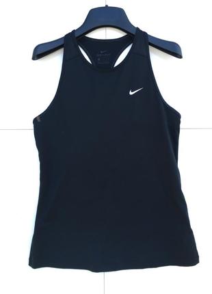 Майка жіноча nike w nk tank dri-fit essential чорна s-ка2 фото