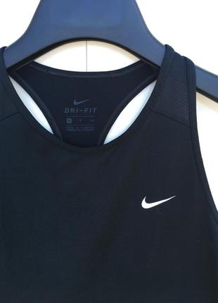 Майка жіноча nike w nk tank dri-fit essential чорна s-ка3 фото