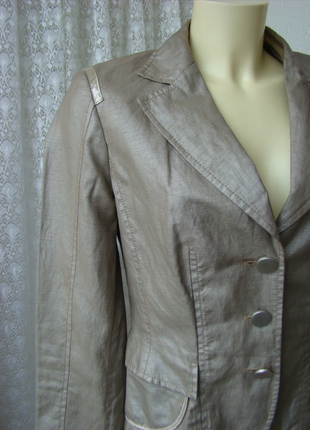 Піджак жіночий шикарний льон бренд betty barclay р. 44 3129а