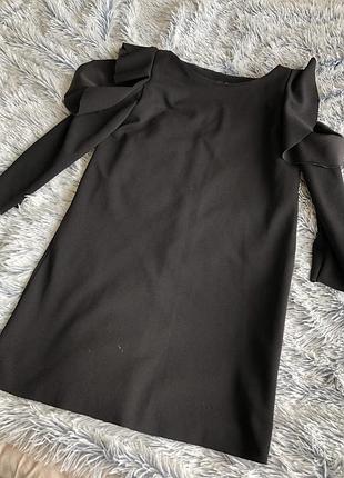 Плаття коротке чорне 3