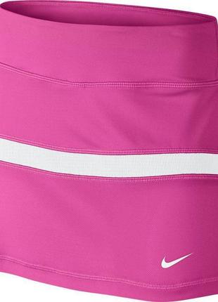 Брендовая спортивная яркая юбка-шорты nike dri-fit оригинал этикетка