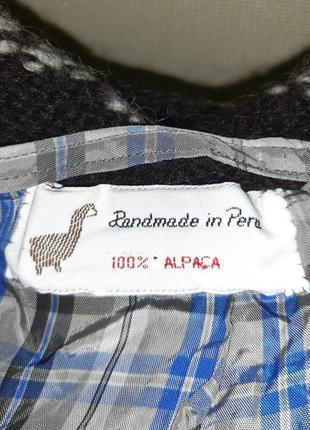 Шикарный кардиган из шерсти альпака handmade made in peru, 100% alpaca6 фото