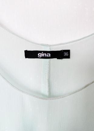 Легкая полупрозрачная мятная майка блуза gina5 фото