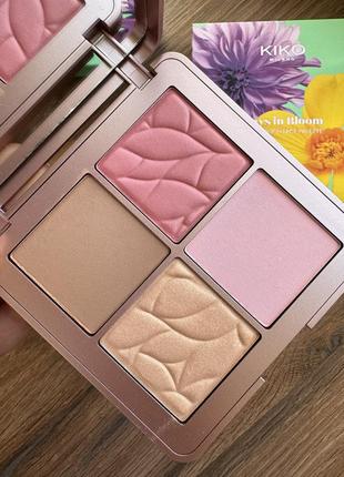 Палітра для обличчя kiko milano days in bloom soft touch face palette2 фото