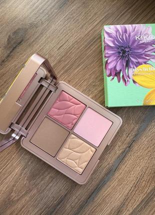 Палітра для обличчя kiko milano days in bloom soft touch face palette1 фото